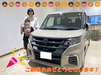 E様にソリオをご納車いたしました